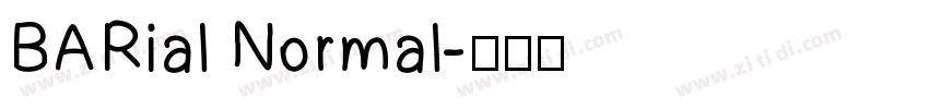 BARial Normal字体转换